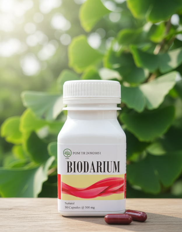 Biodarium - kemasan botol berisi 30 kapsul 500 mg